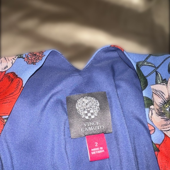 Vince Camuto Blue Floral Maxi Dress - Picture 5 of 6